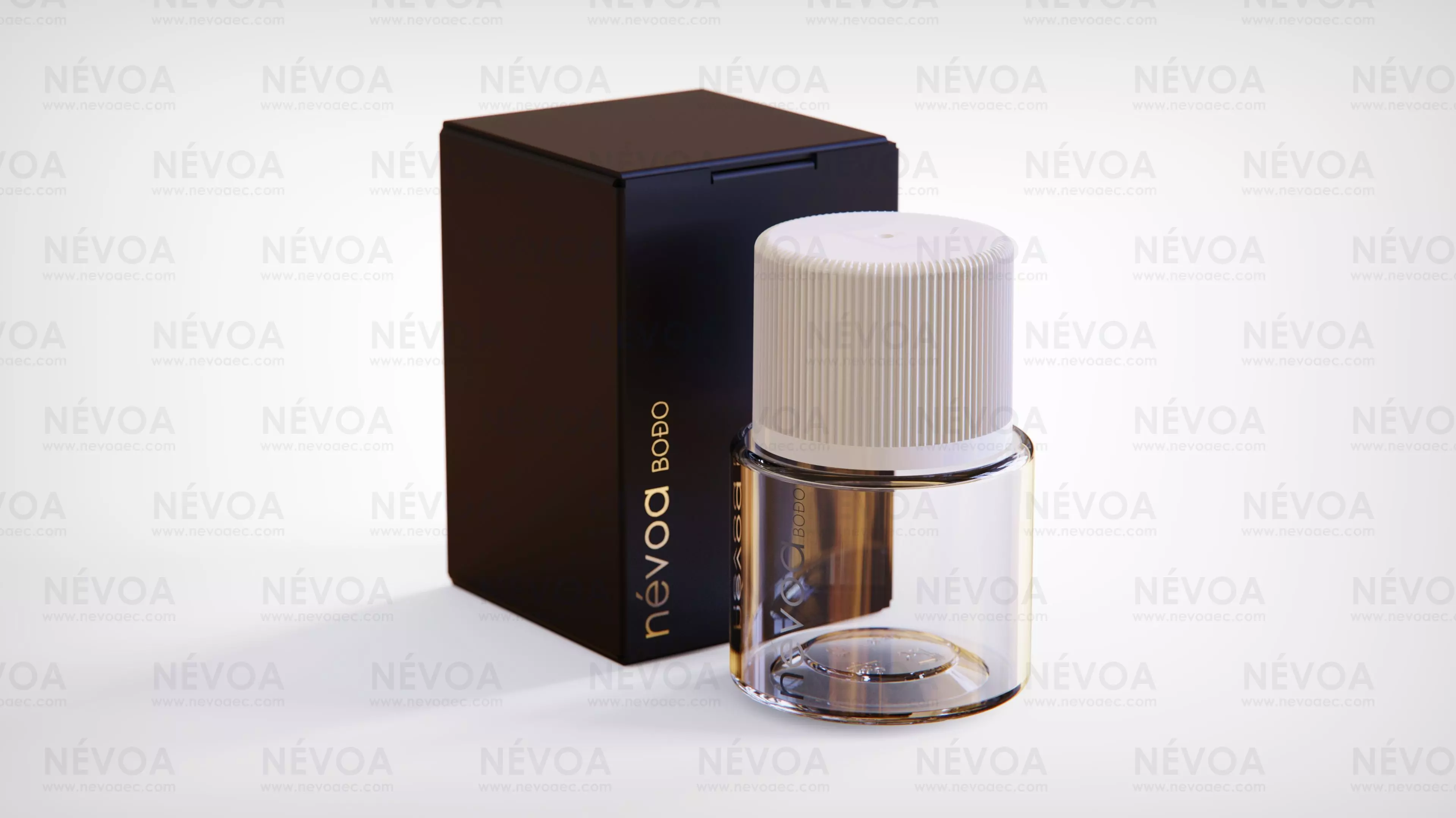 Cosmetic bottle-jar - Bodo series - Screw cap-lid CR-01 - 5ml 3D Model Collection_0