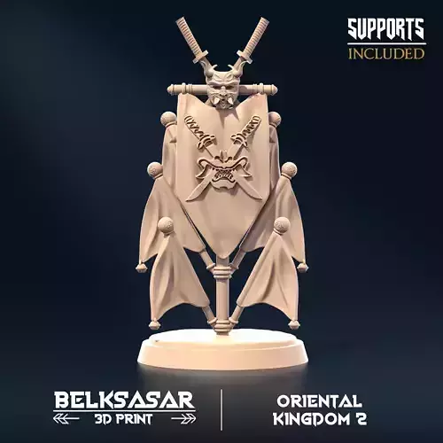 Oriental Kingdom Banner 3D print model