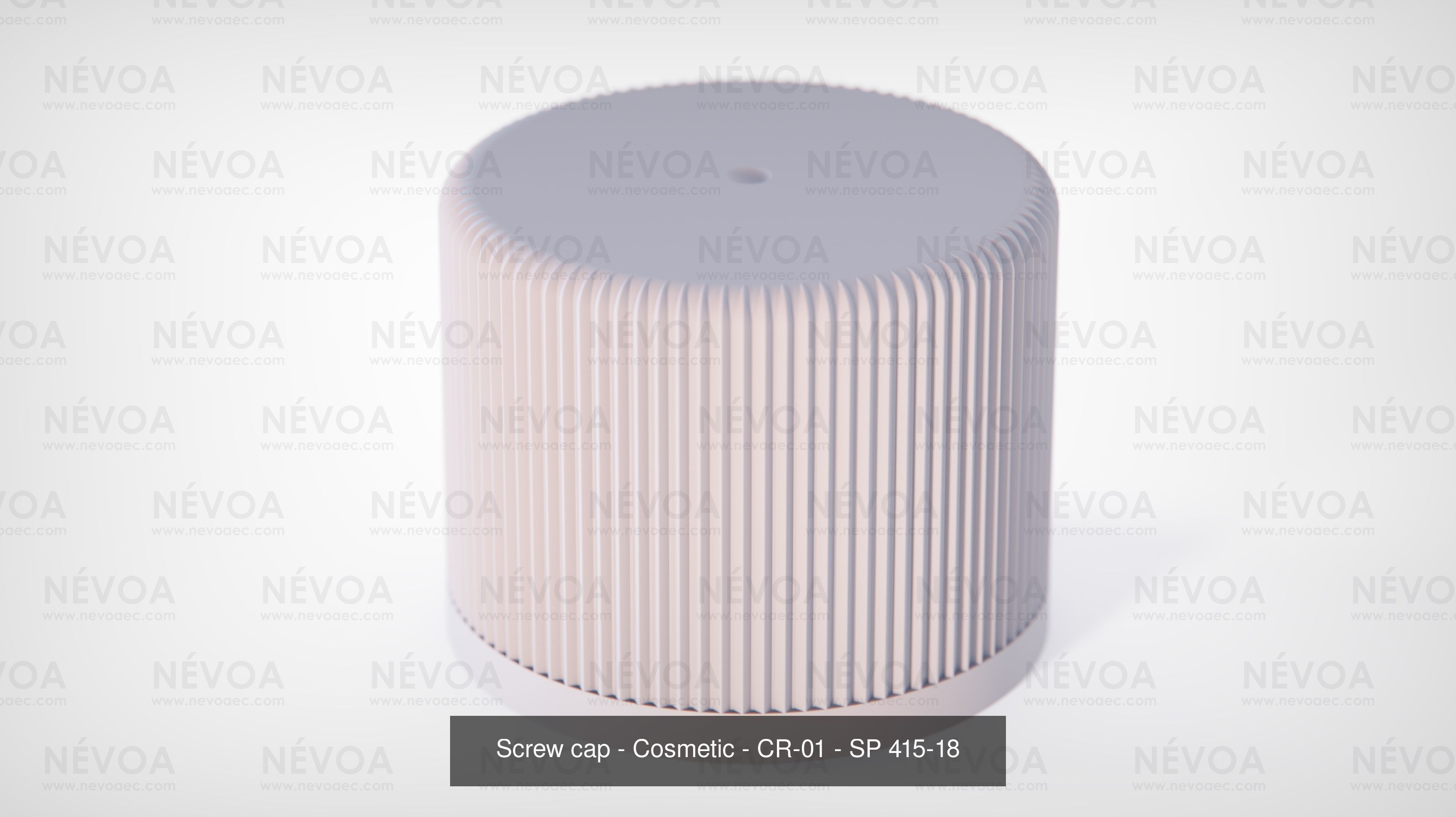 Cosmetic bottle-jar - Bodo series - CR-01 and CR-02 - 5ml 3D Model Collection_1