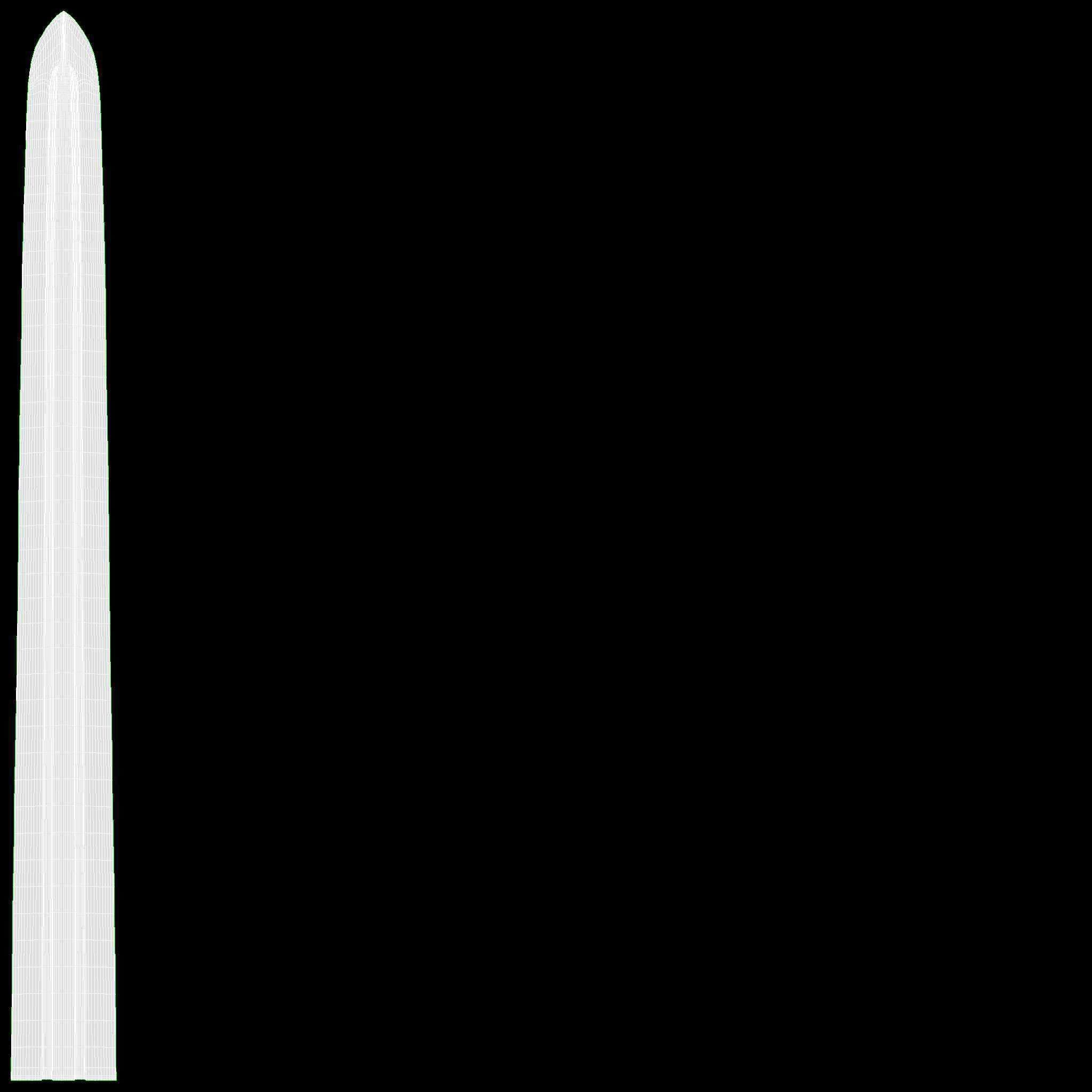 Japanese sword Katana on a small stand 3D model_9