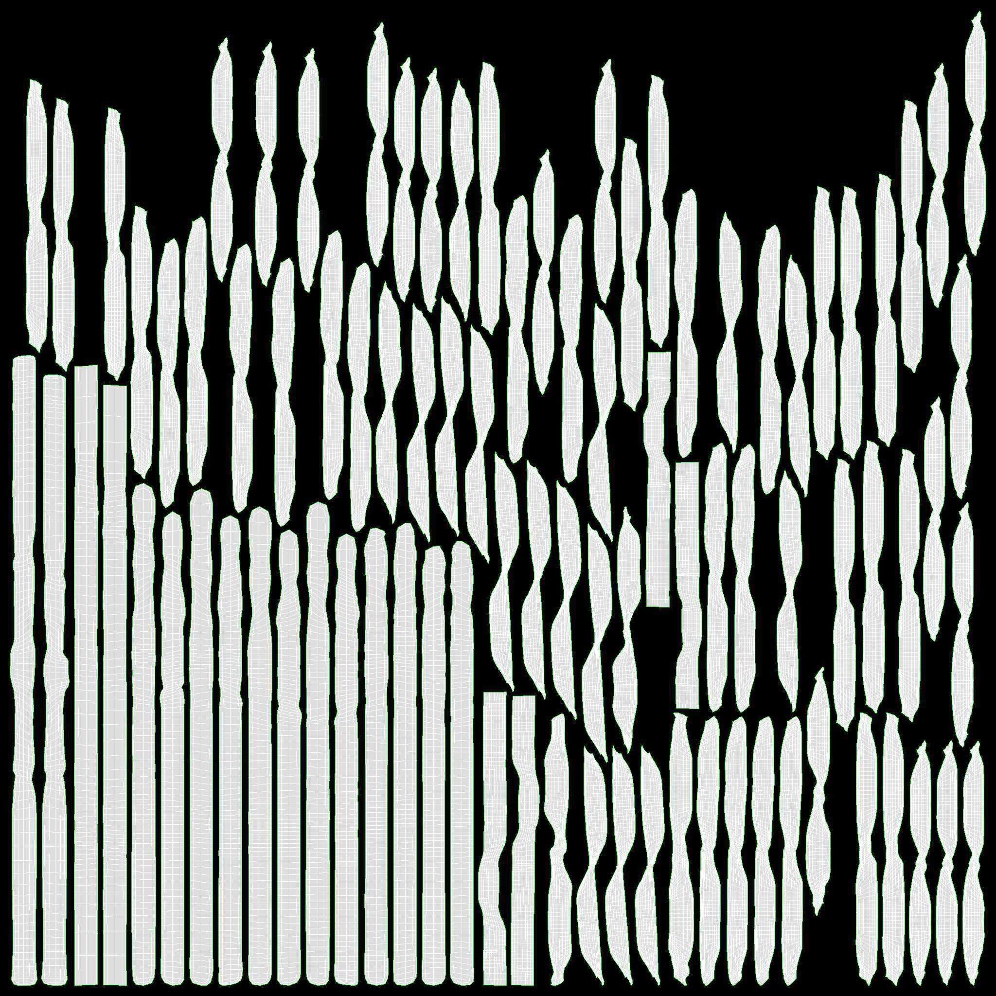 Japanese sword Katana on a small stand 3D model_13