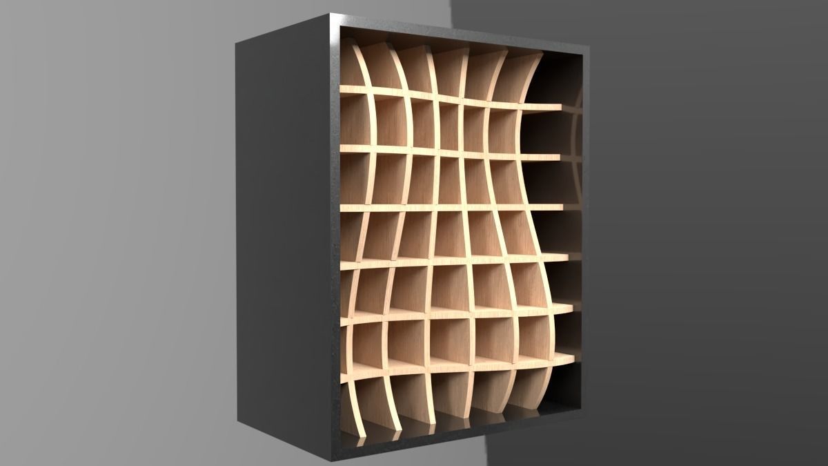 Parametric Shelves and Storage System Interlocking 3D model | CGTrader