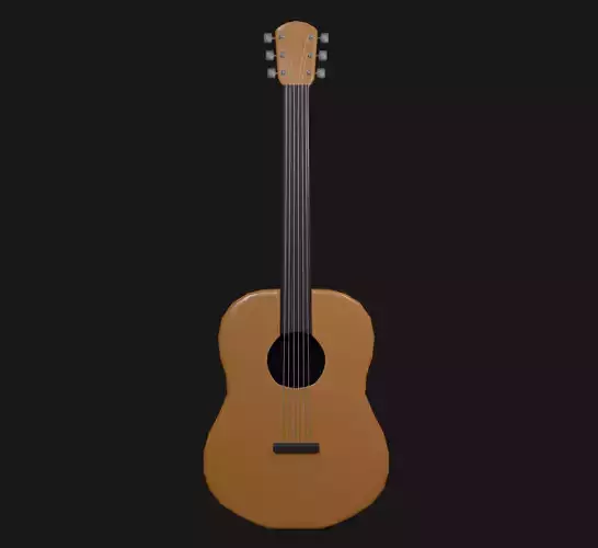 Guitar Low poly