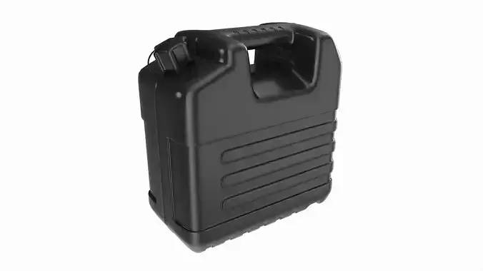Plastic black fuel oil canister