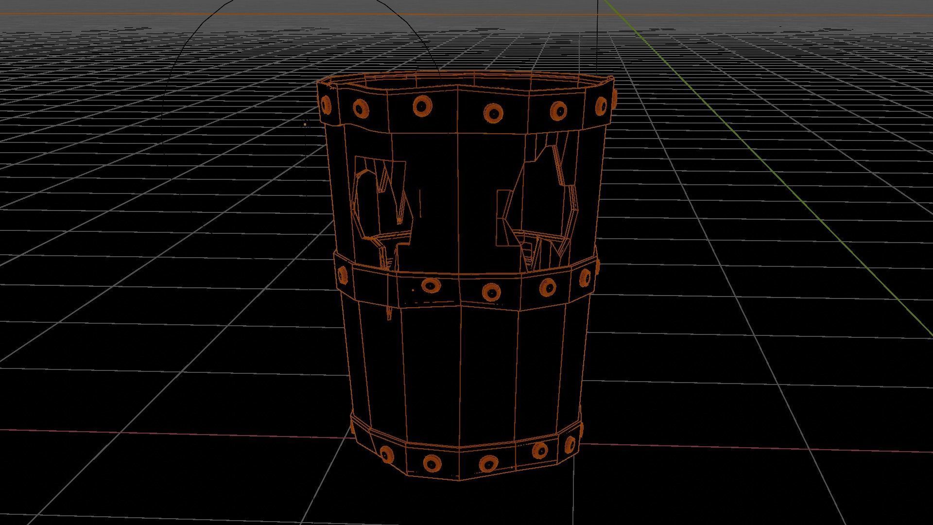 Bucket and Baskets Collection 1 3D model_15