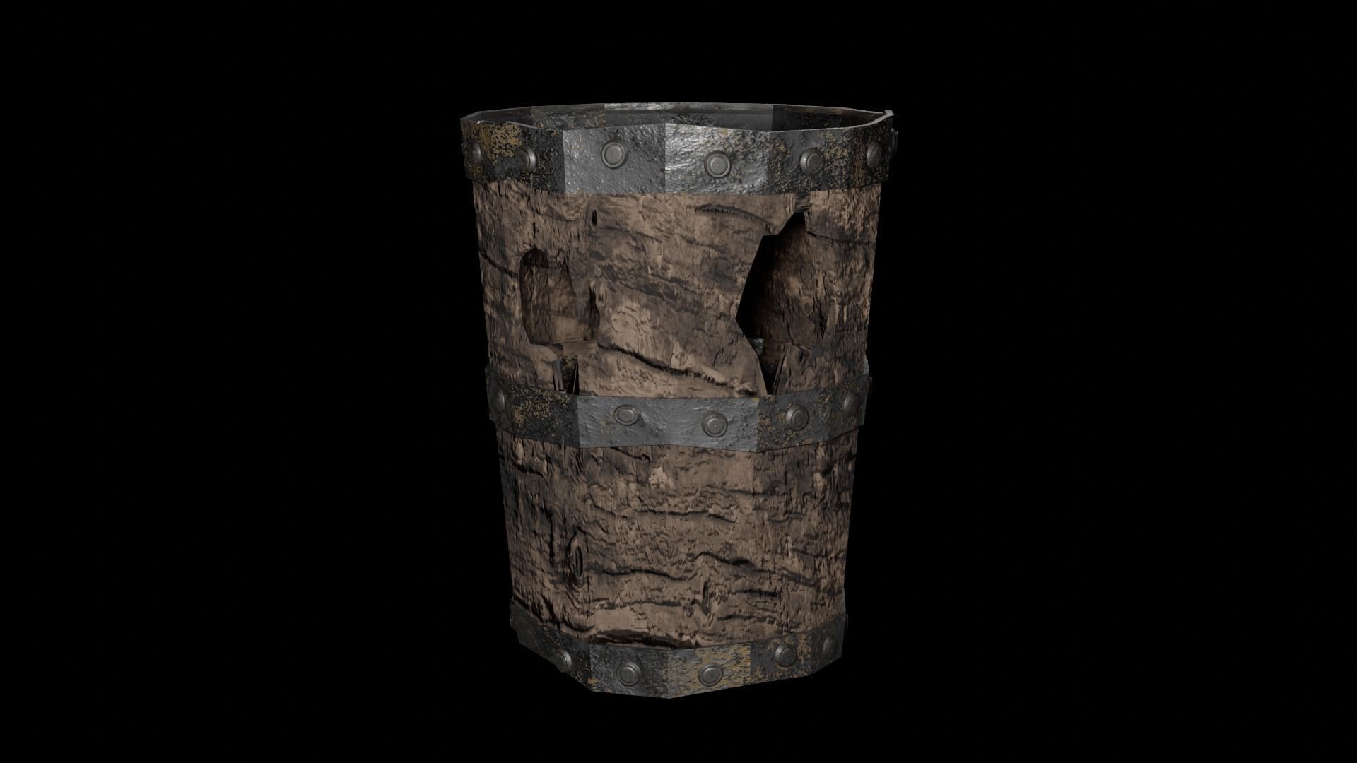 Bucket and Baskets Collection 1 3D model_14