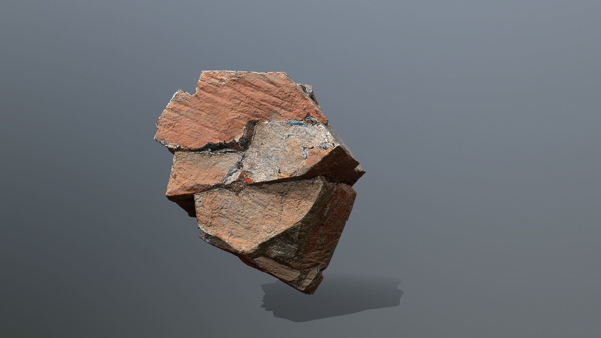 desert rocks Low-poly 3D model_12