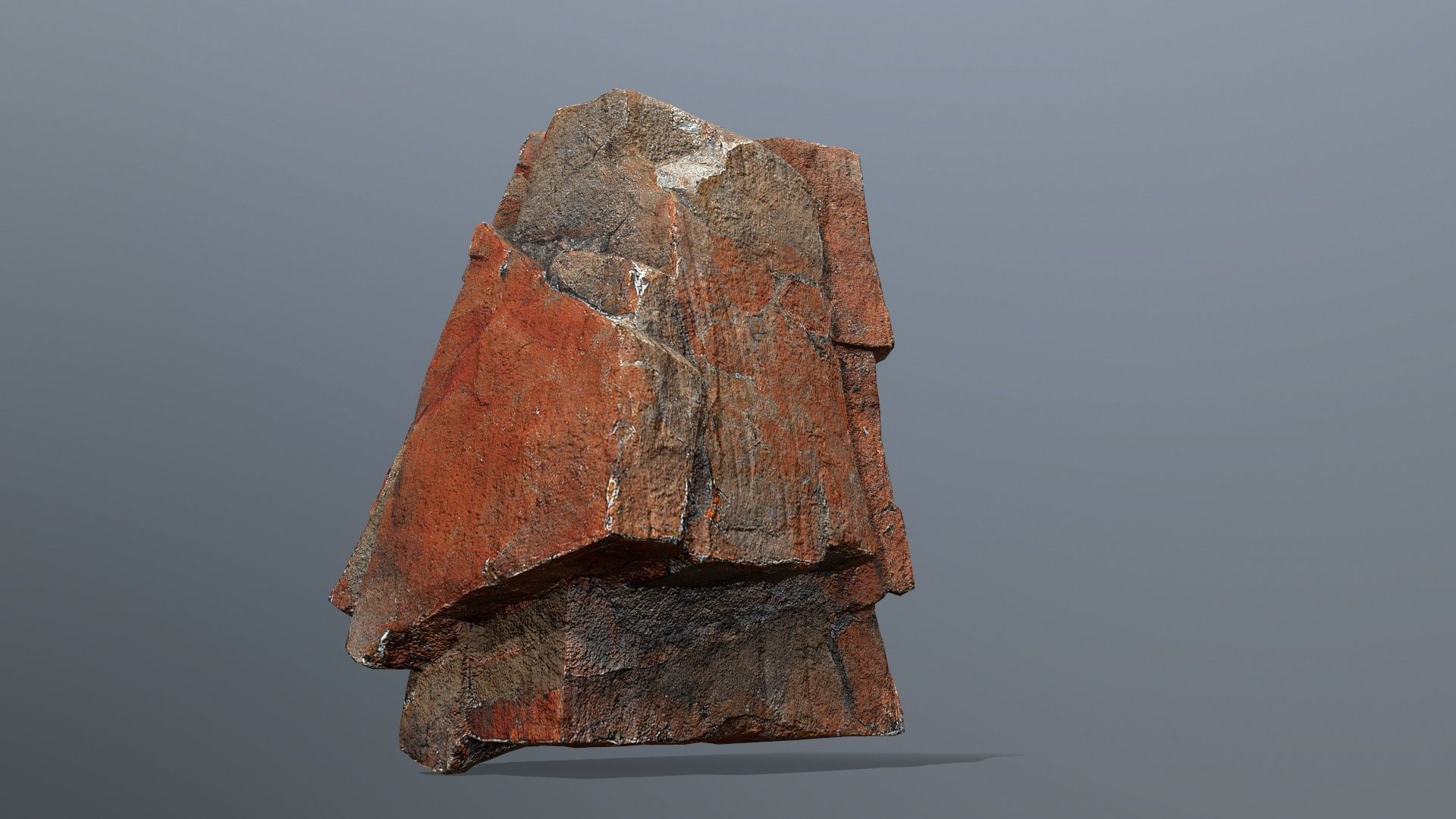 desert rocks Low-poly 3D model_5