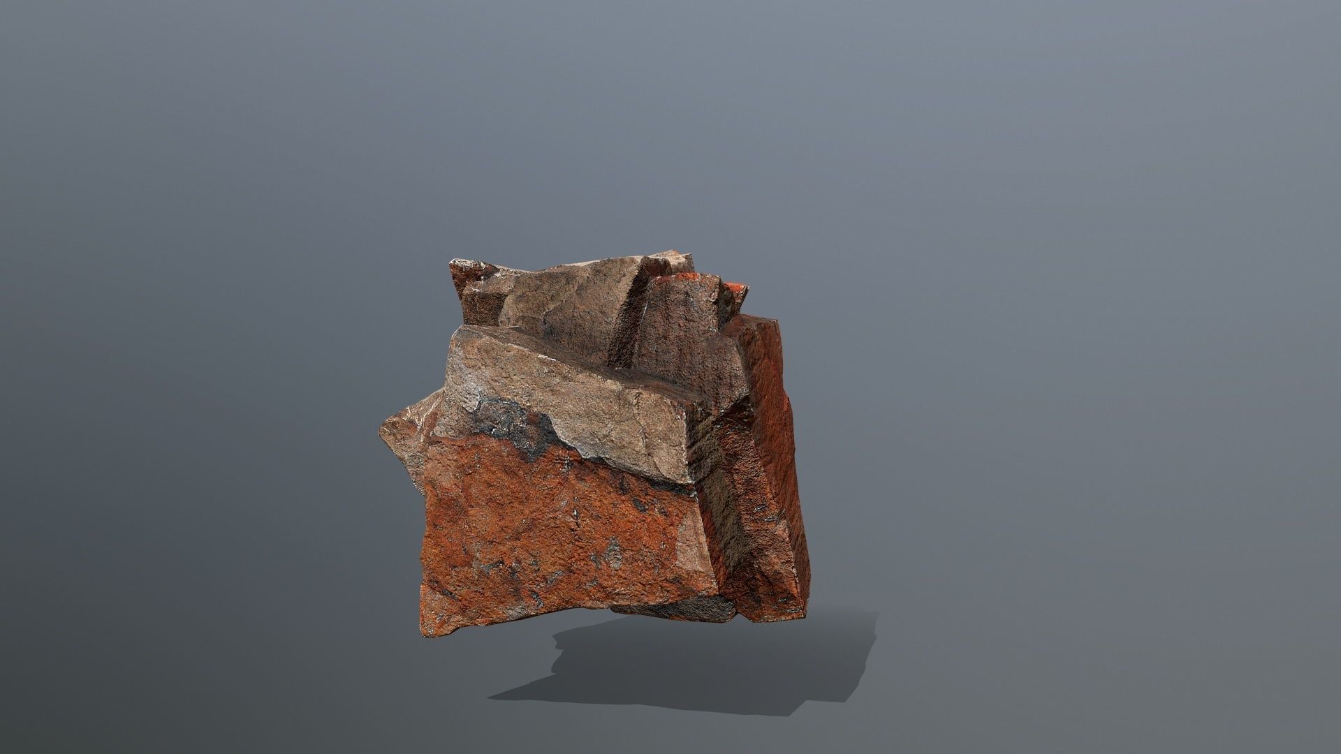 desert rocks Low-poly 3D model_11