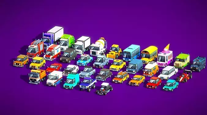 Low Poly Cars Pack