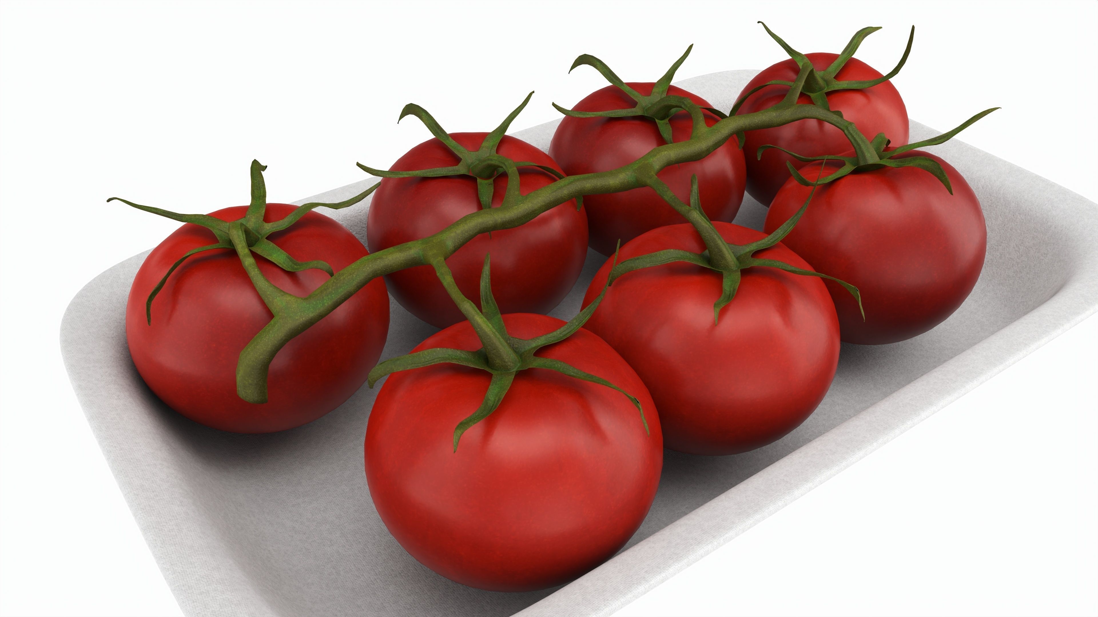 Tomatoes with tray 01 3D model_2