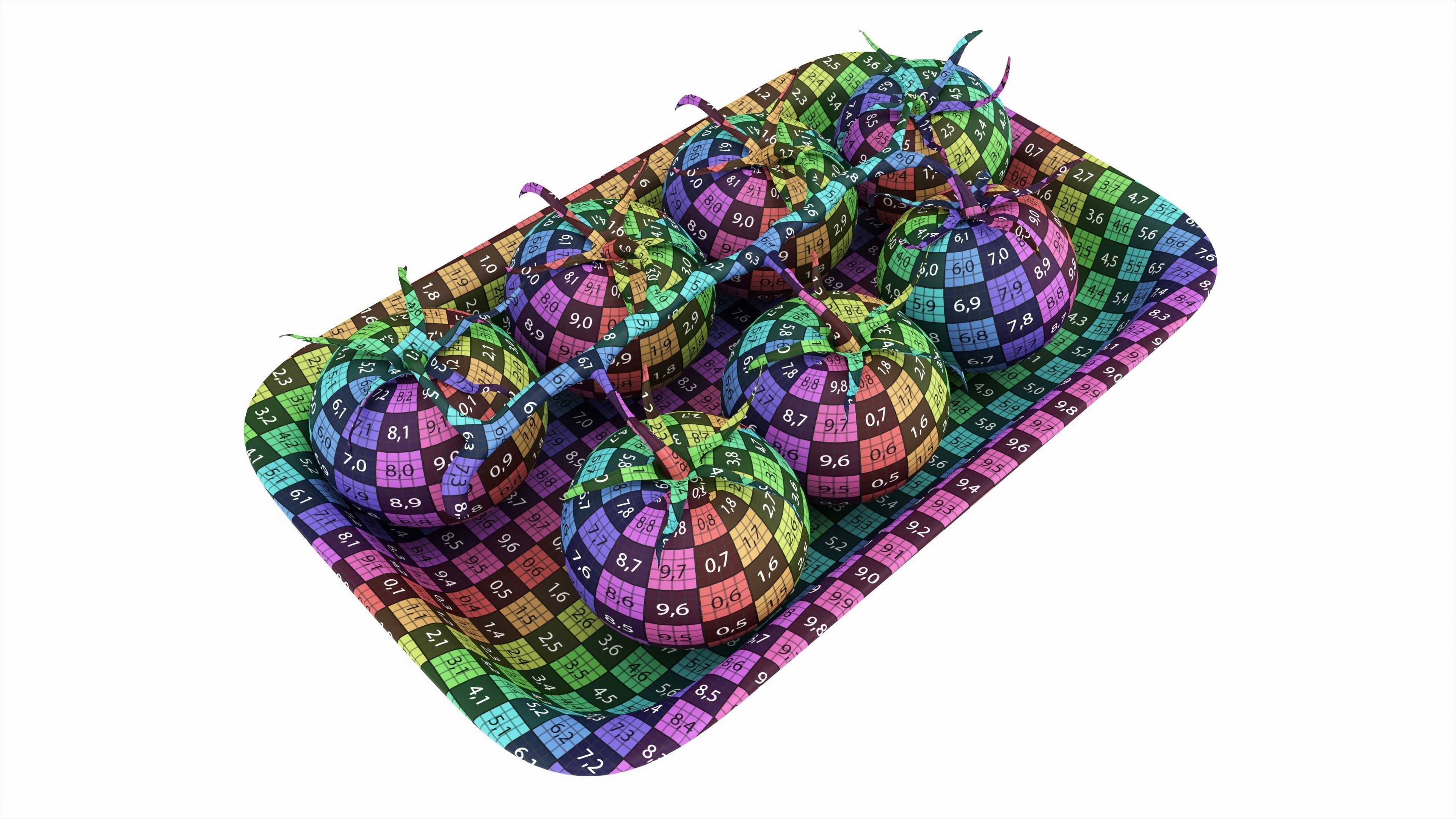 Tomatoes with tray 01 3D model_7