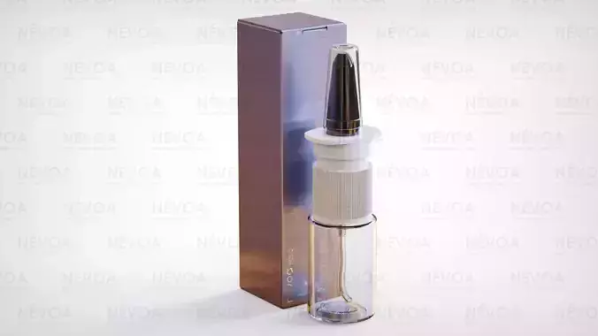 Pharm bottle-jar - Bodo series - Nasal spray - SP 415-18 -10 ml 3D model
