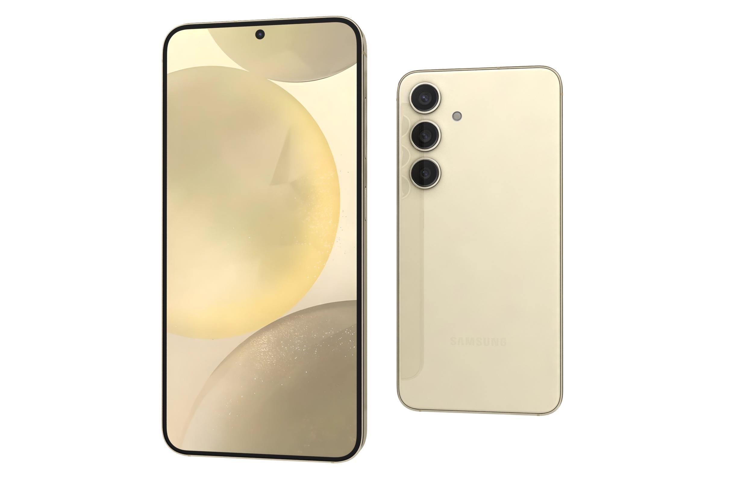 Samsung Galaxy S24 Gold 3D model_7