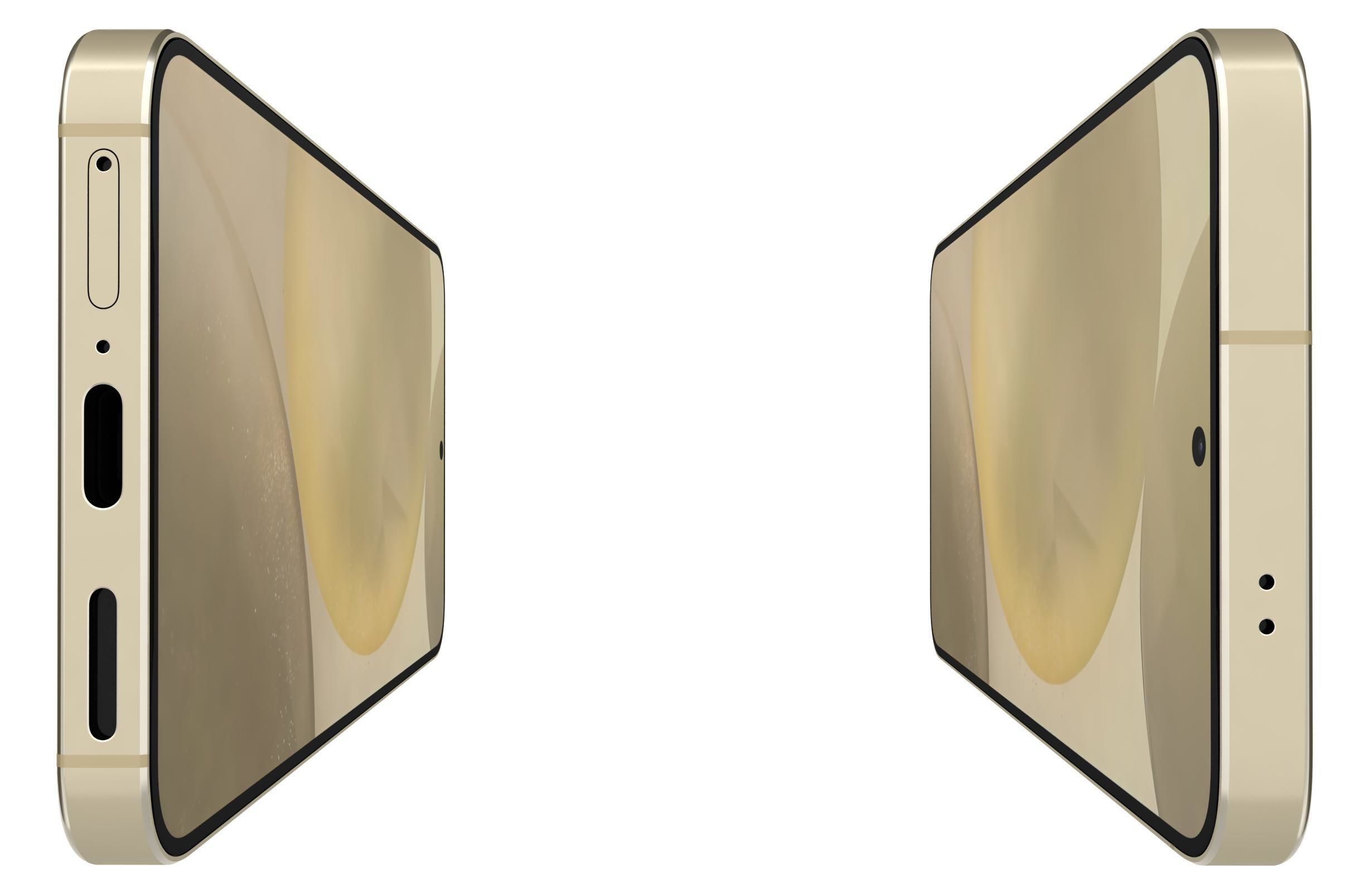 Samsung Galaxy S24 Gold 3D model_12