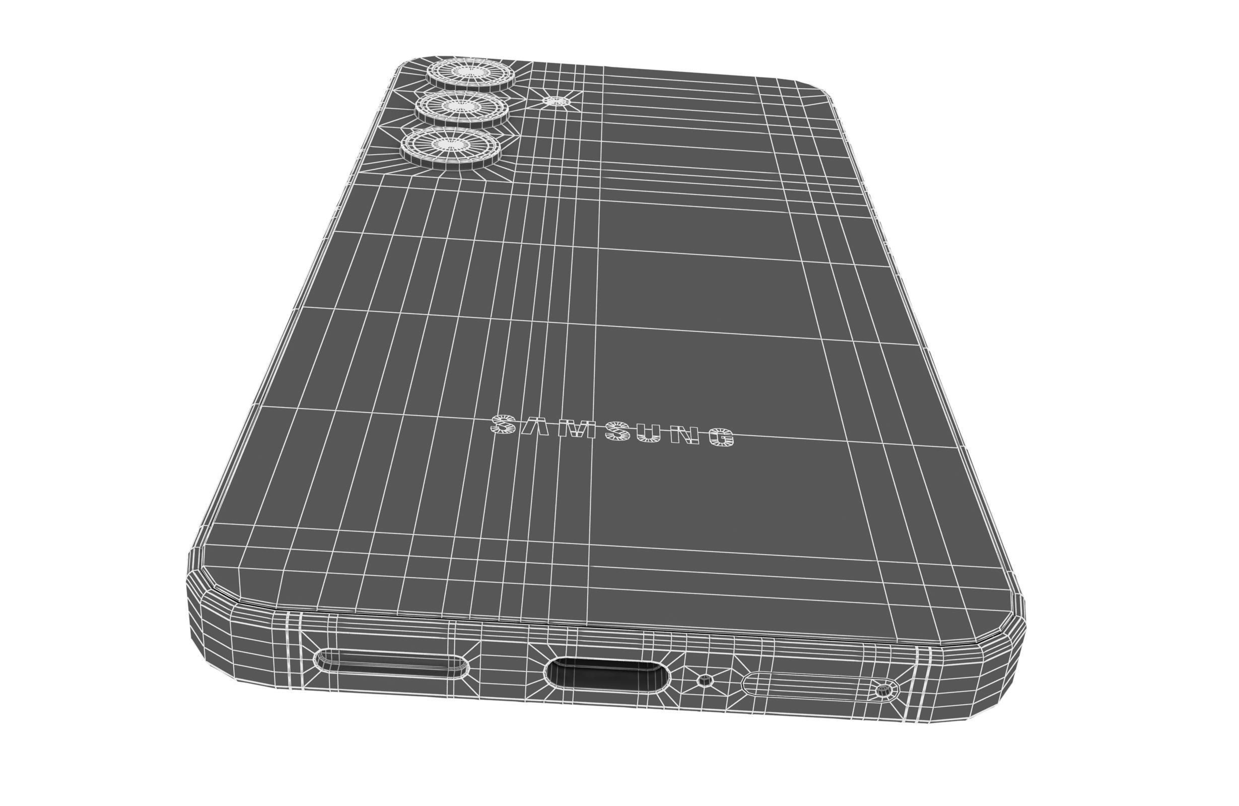 Samsung Galaxy S24 Gold 3D model_23