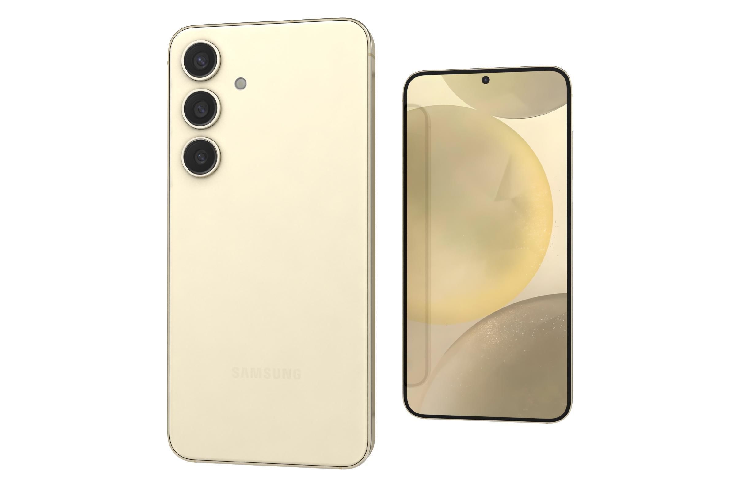 Samsung Galaxy S24 Gold 3D model_6