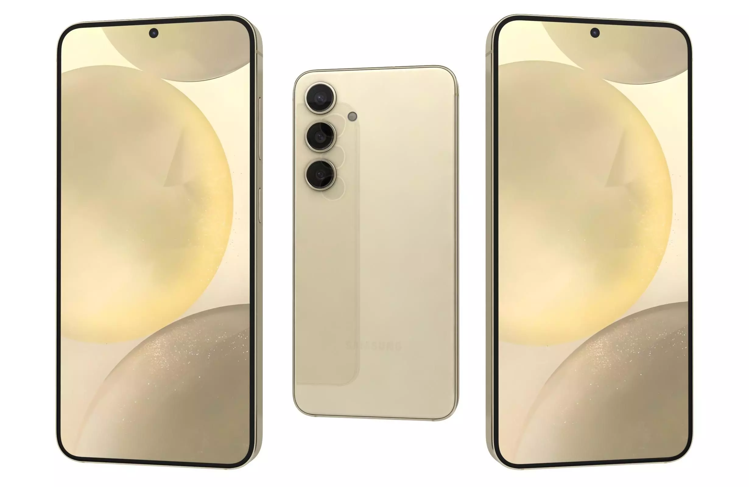 Samsung Galaxy S24 Gold 3D model_0