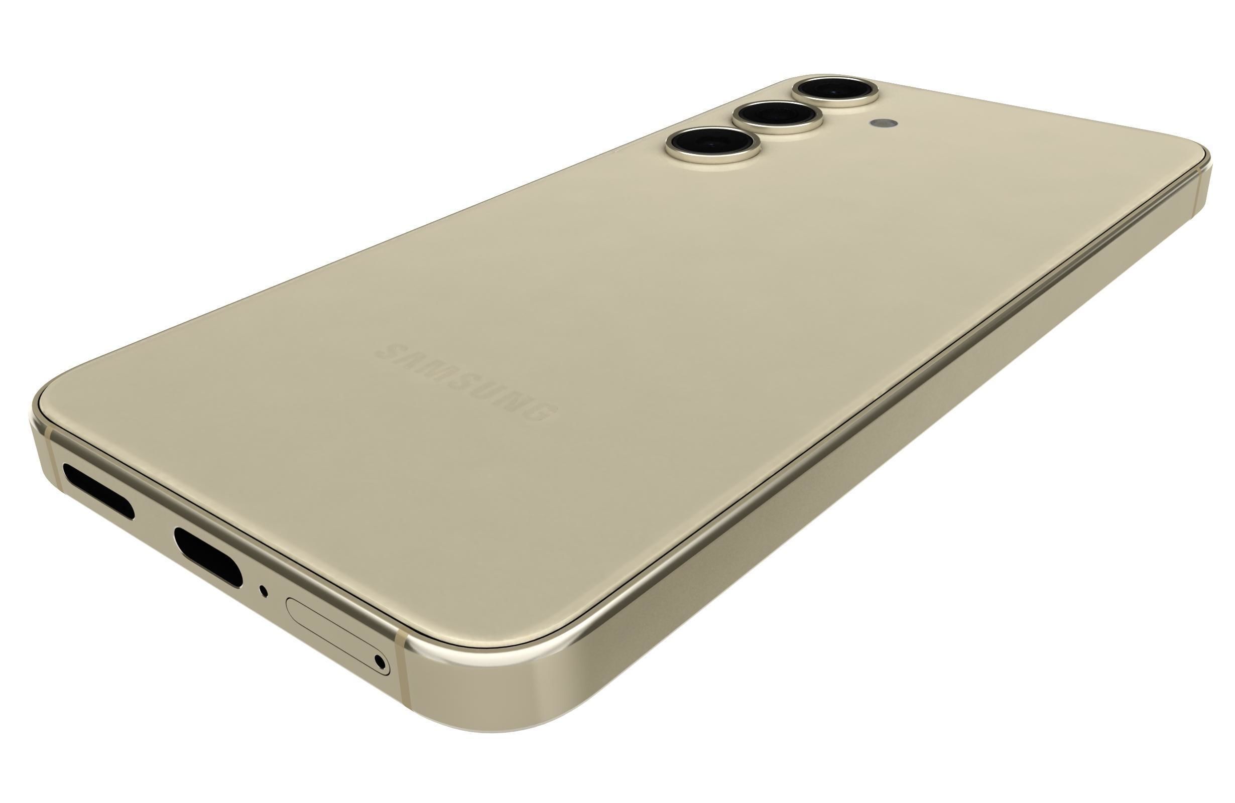 Samsung Galaxy S24 Gold 3D model_10