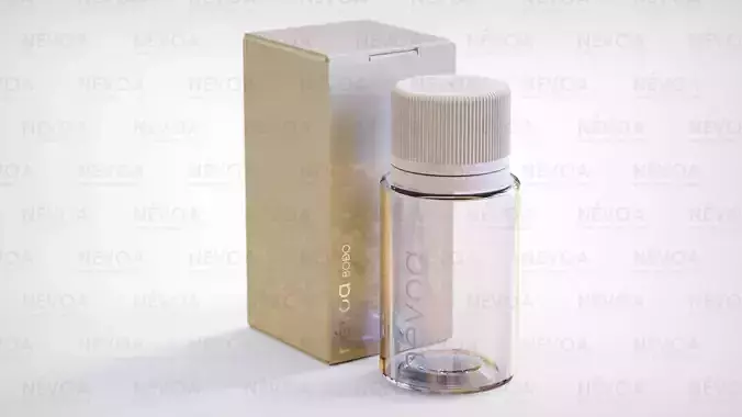 Cosmetic bottle-jar - Bodo series - CR-02 - SP 415-18 - 10 ml 3D model