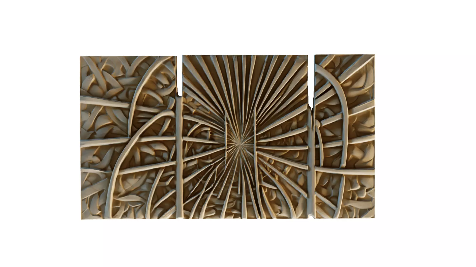 mural decor set wall panel 26 3D model_0
