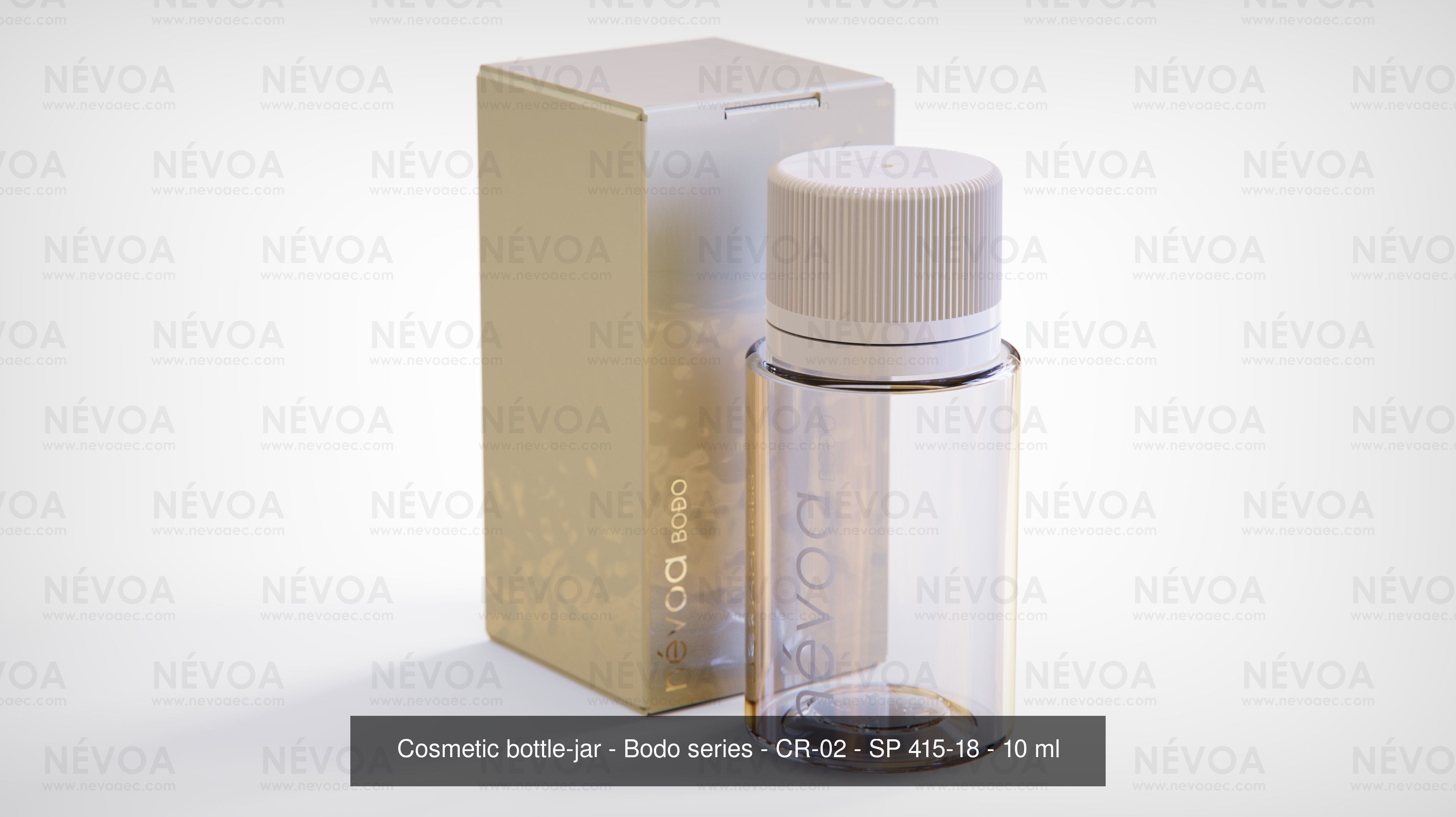 Cosmetic bottle-jar - Bodo series - Nasal spray and Screw cap 3D Model Collection_3