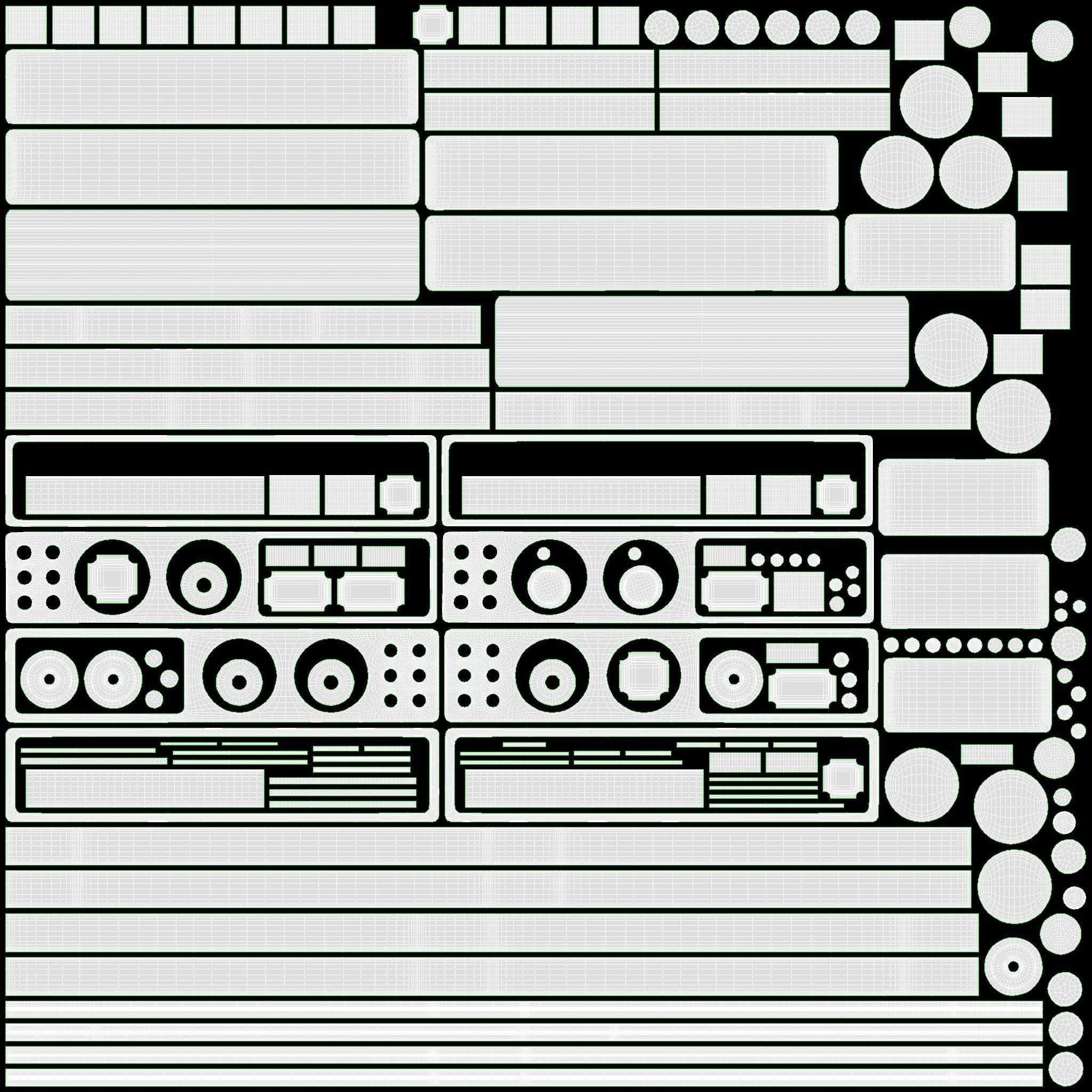Folding glass top adjustable drafting table 3D model_7
