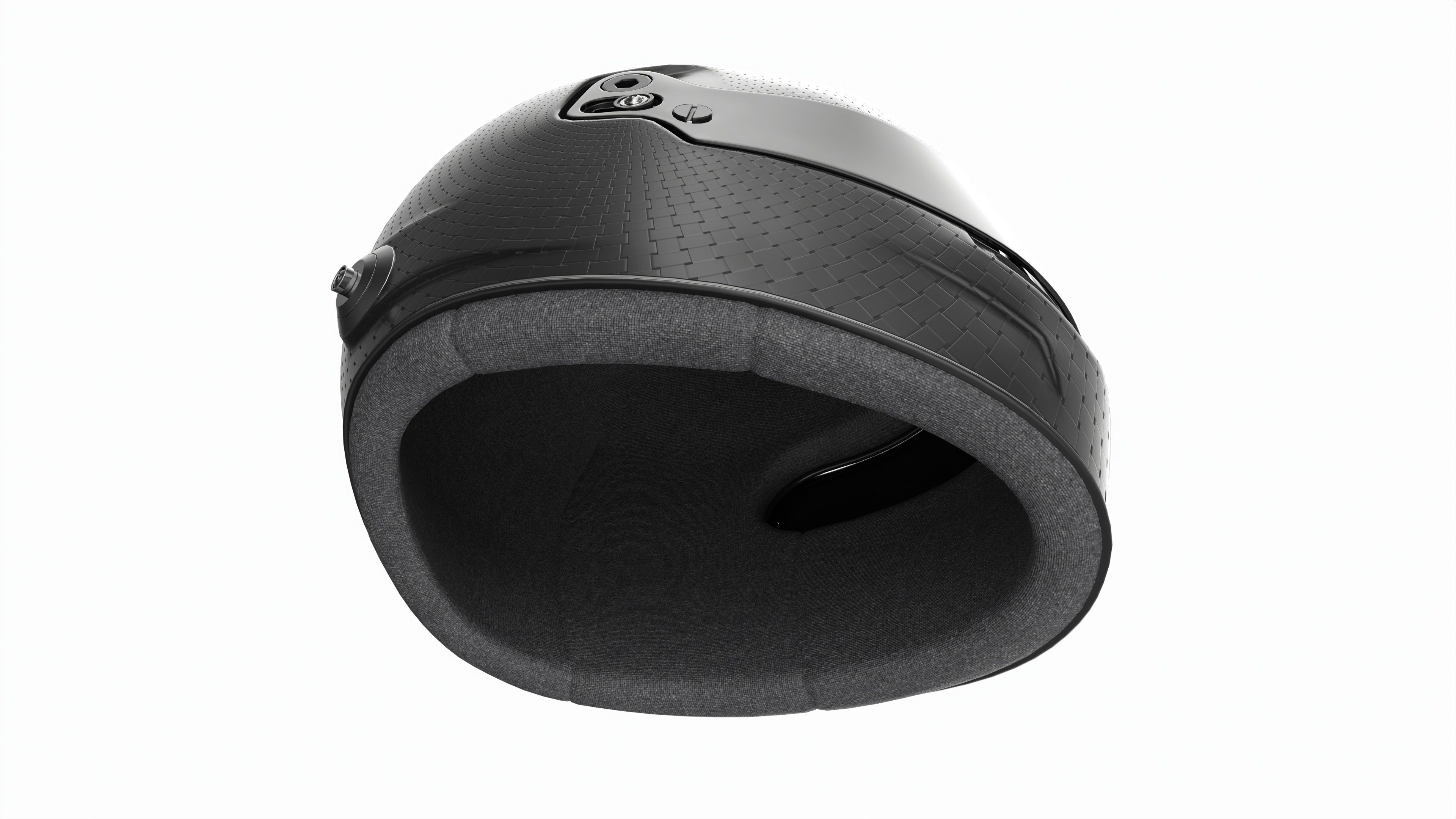 Formula Racing Helmet 3D model_3