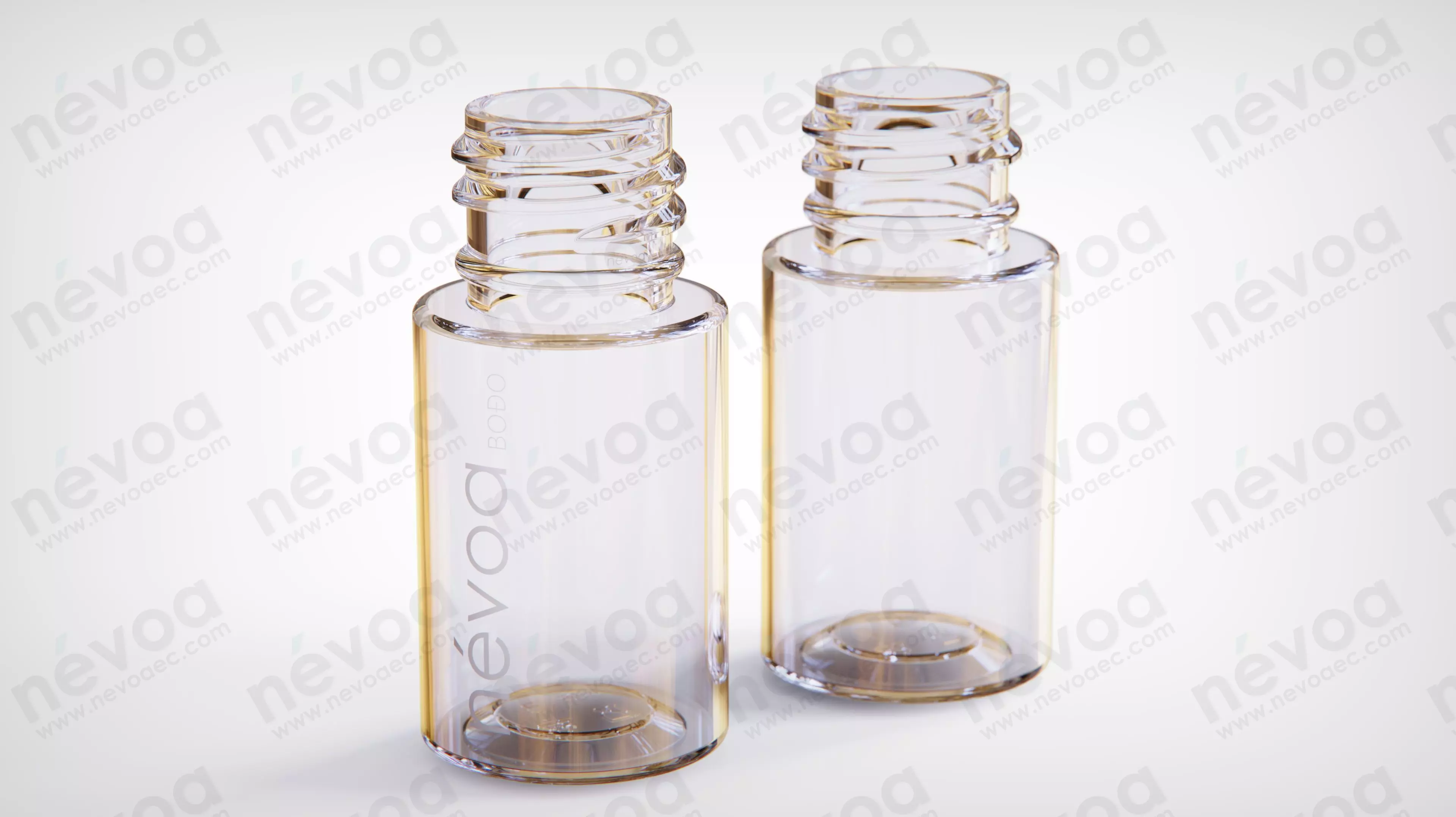 Cosmetic bottle-jar - Bodo series - SP 410-18 - SP 415-18 - 10ml 3D Model Collection_0