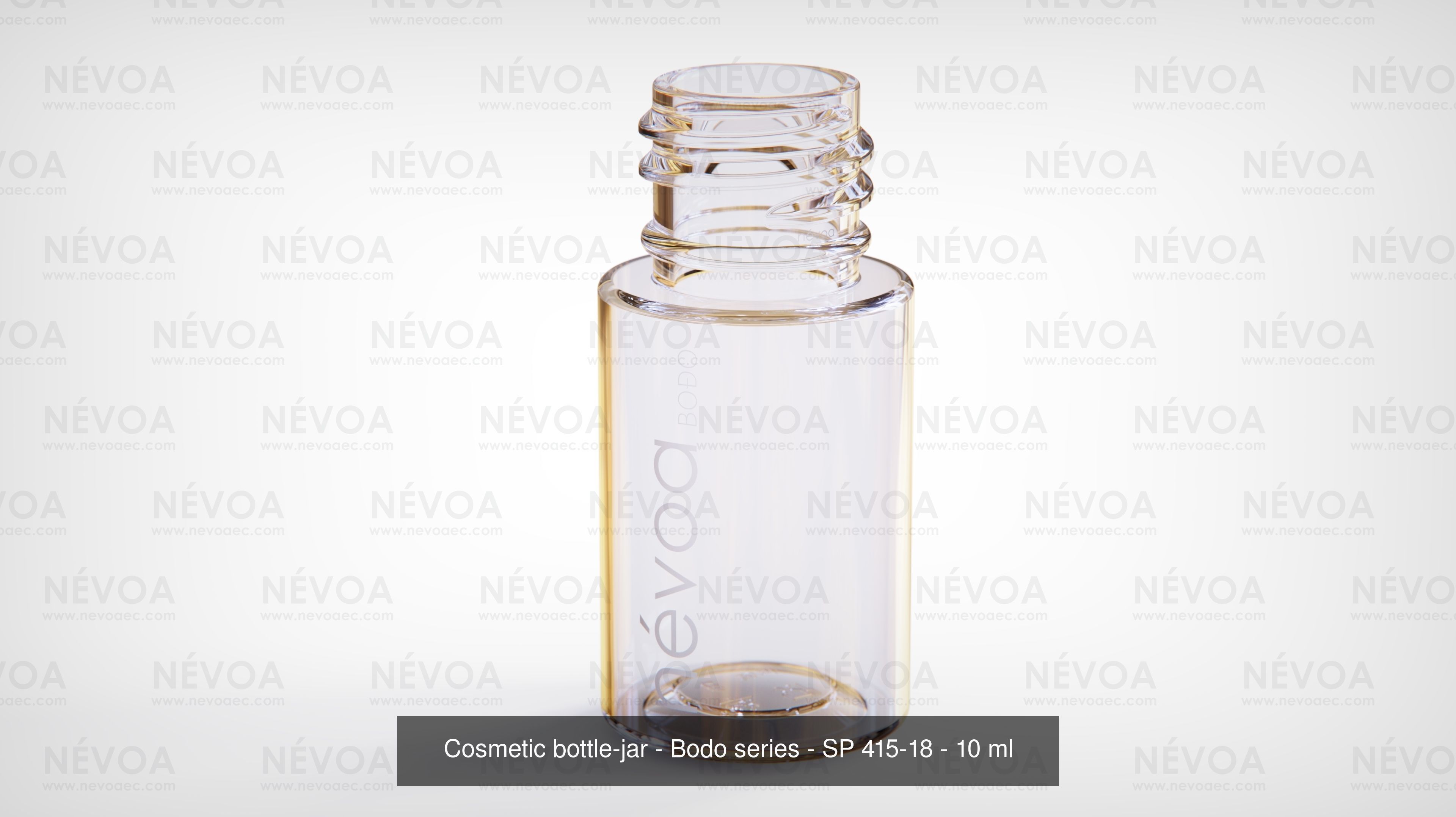 Cosmetic bottle-jar - Bodo series - SP 410-18 - SP 415-18 - 10ml 3D Model Collection_2