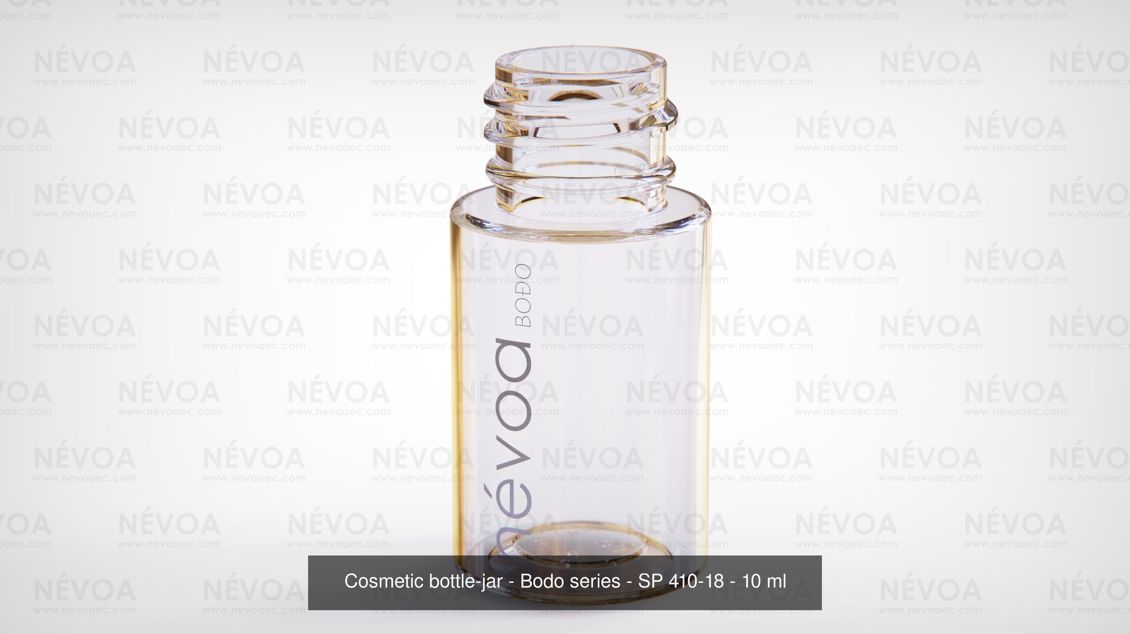 Cosmetic bottle-jar - Bodo series - SP 410-18 - SP 415-18 - 10ml 3D Model Collection_1