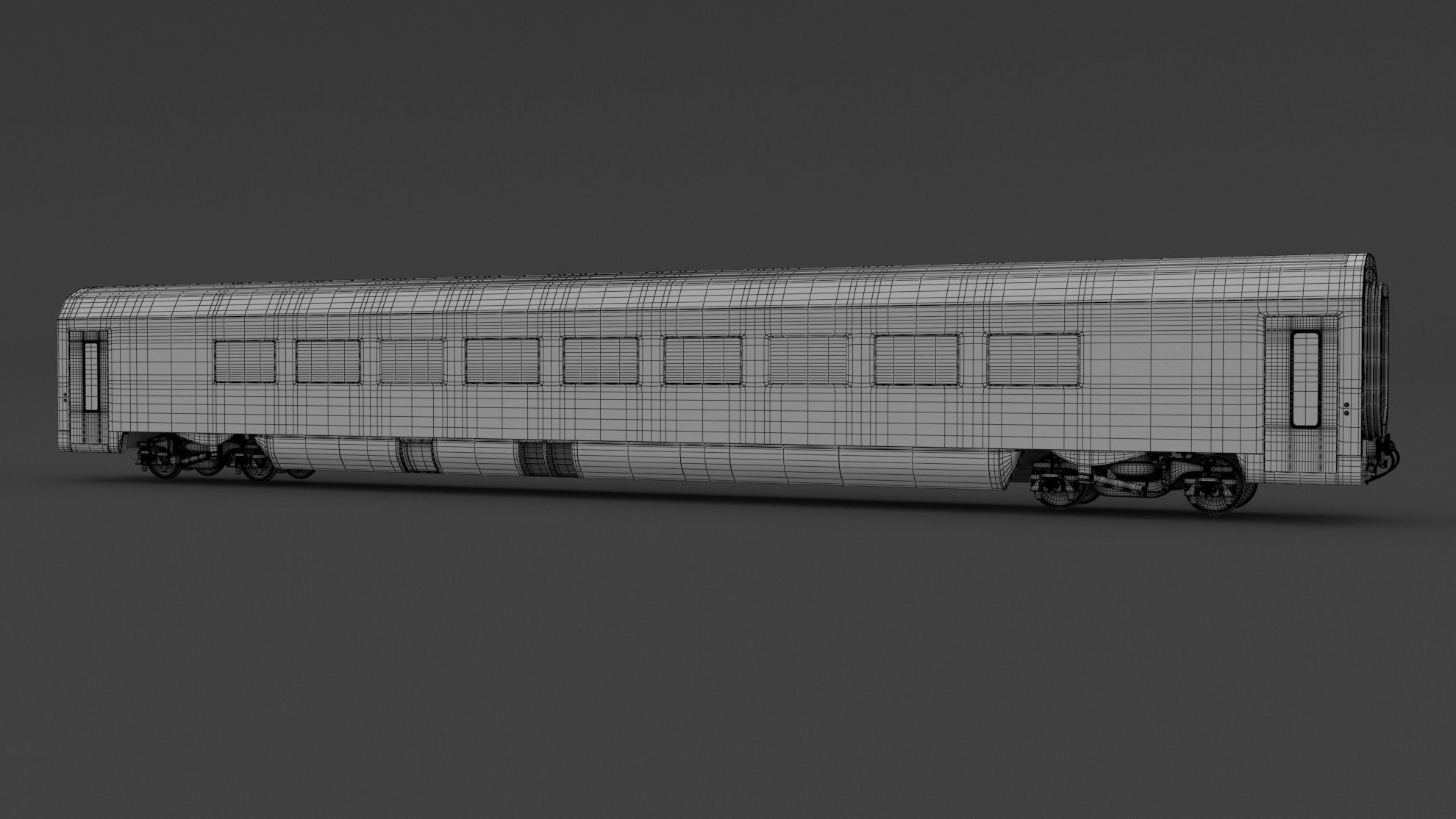 Passenger Train OBB Nightjet Collection 3 3D model_13