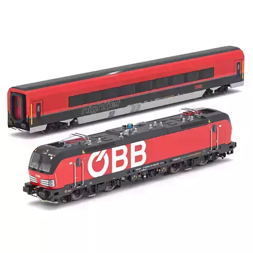 Passenger Train OBB Nightjet Collection 3