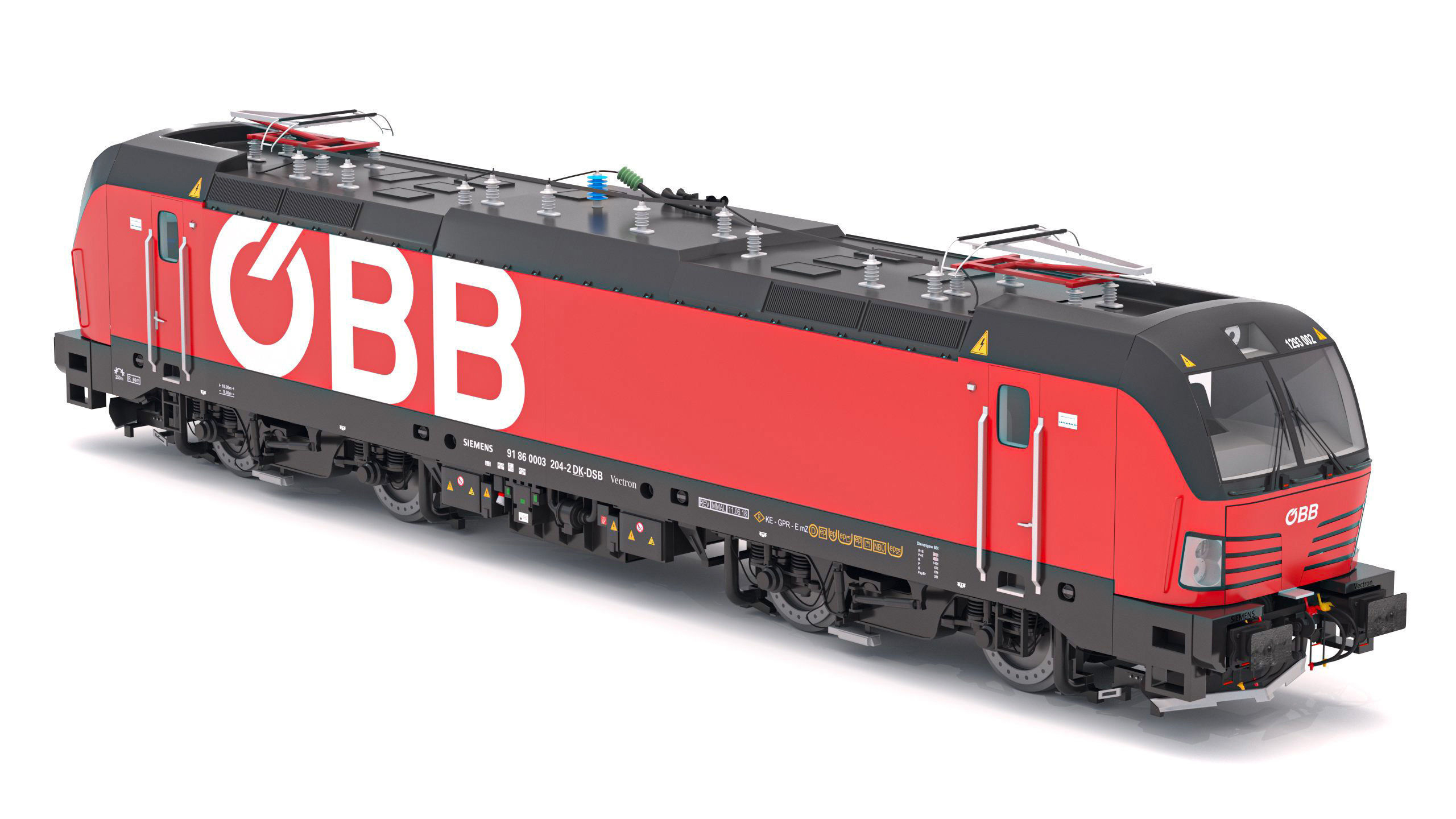 Passenger Train OBB Nightjet Collection 3 3D model_5