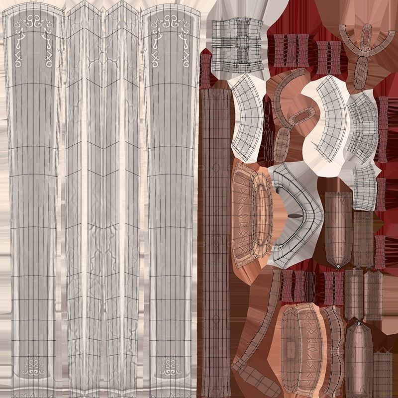 Stylized Rustic Sword Low-poly 3D model_8