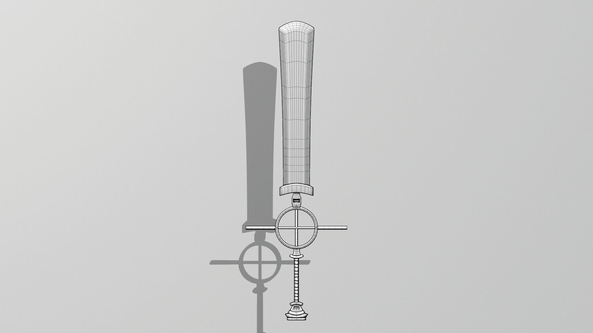 Stylized Rustic Sword Low-poly 3D model_7