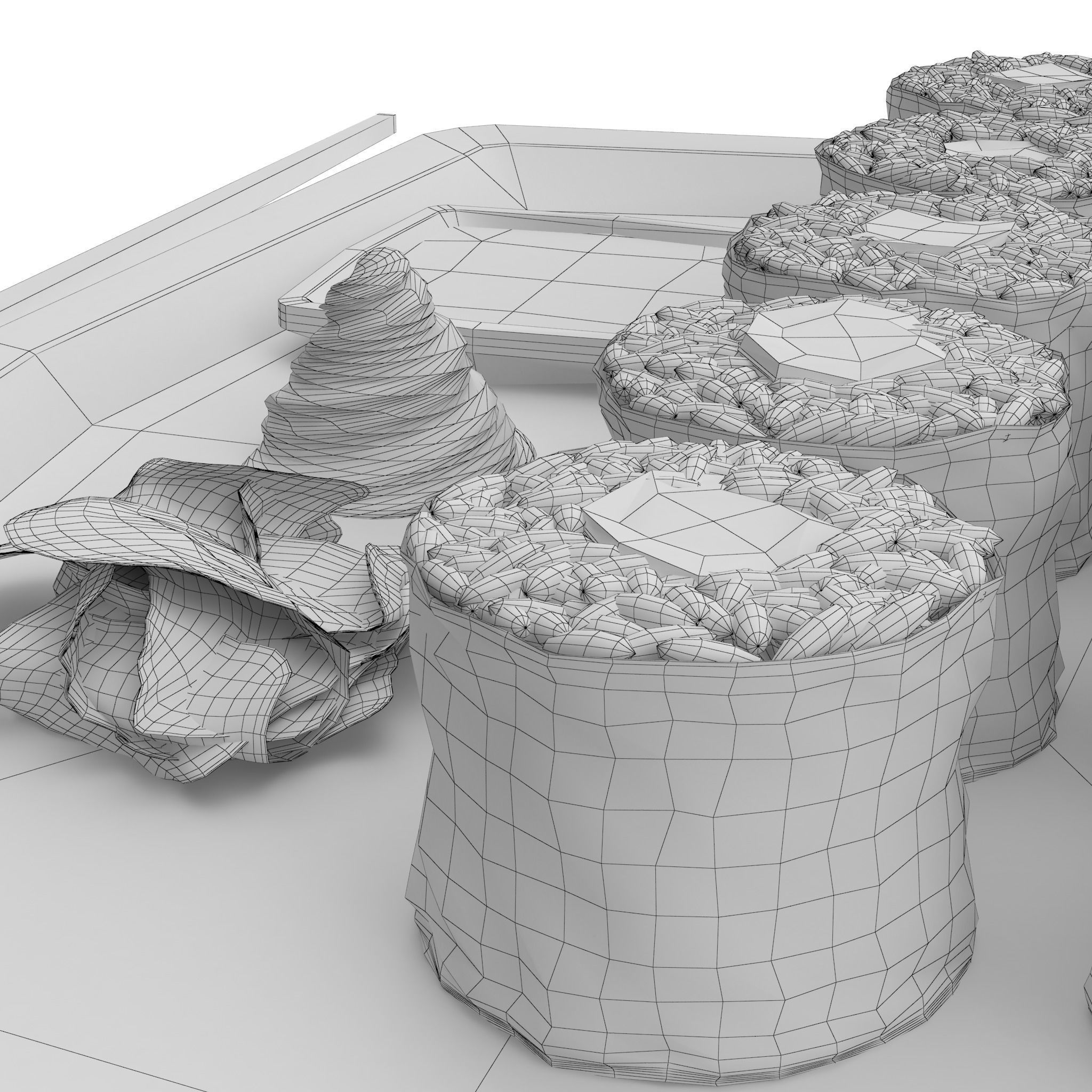 Realistic sushi plate 3D model_8