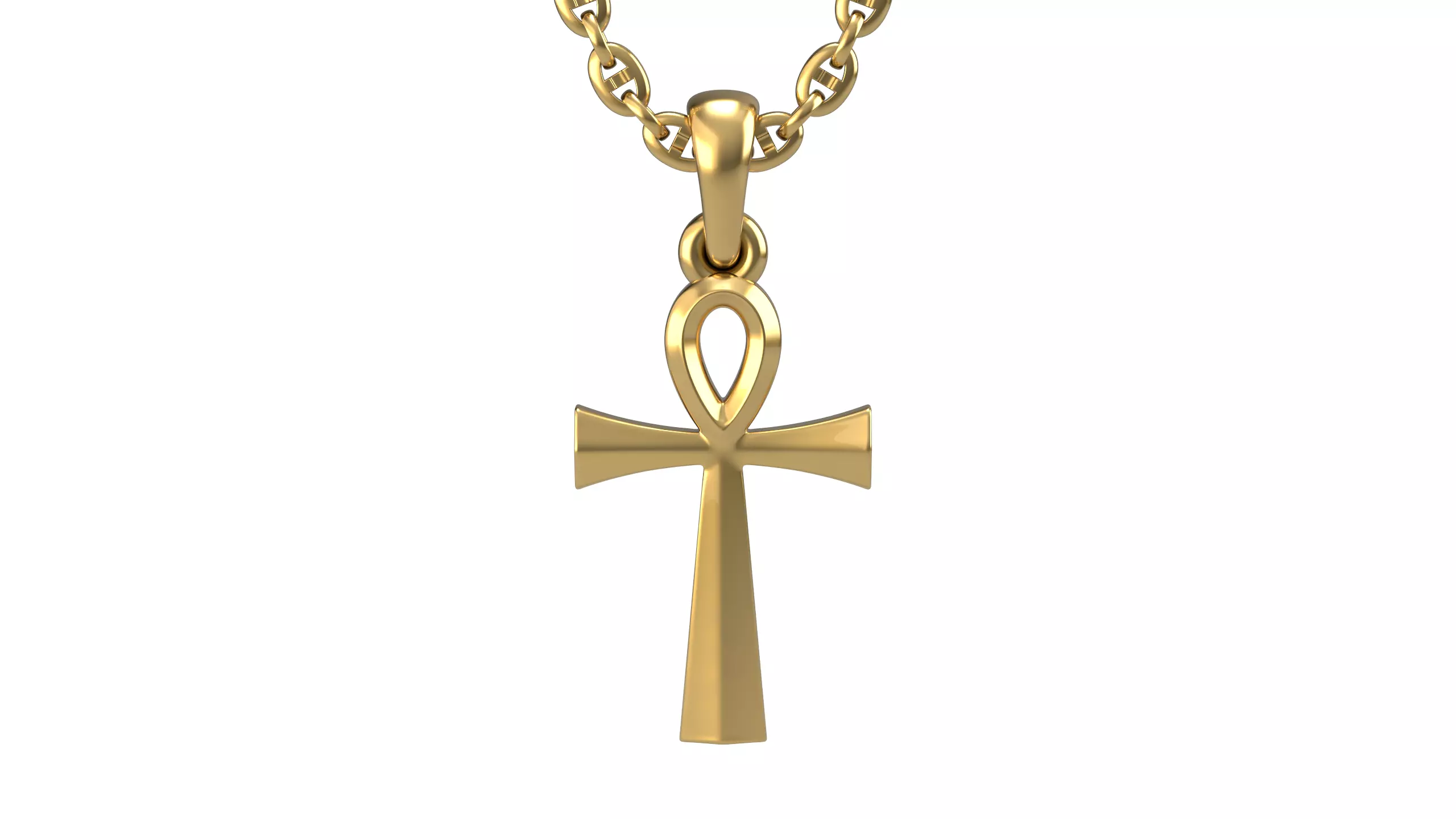 Ankh pendant V2 3D print model_0