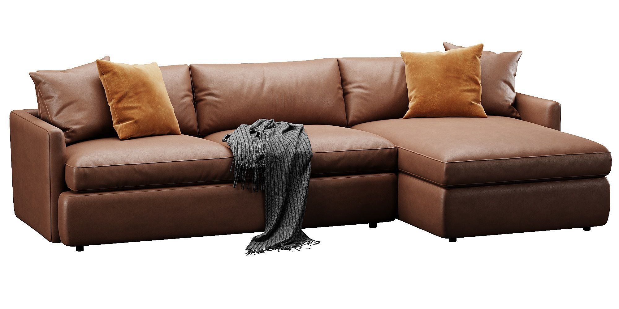 Crate and Barrel Lounge sofa 3D model_13