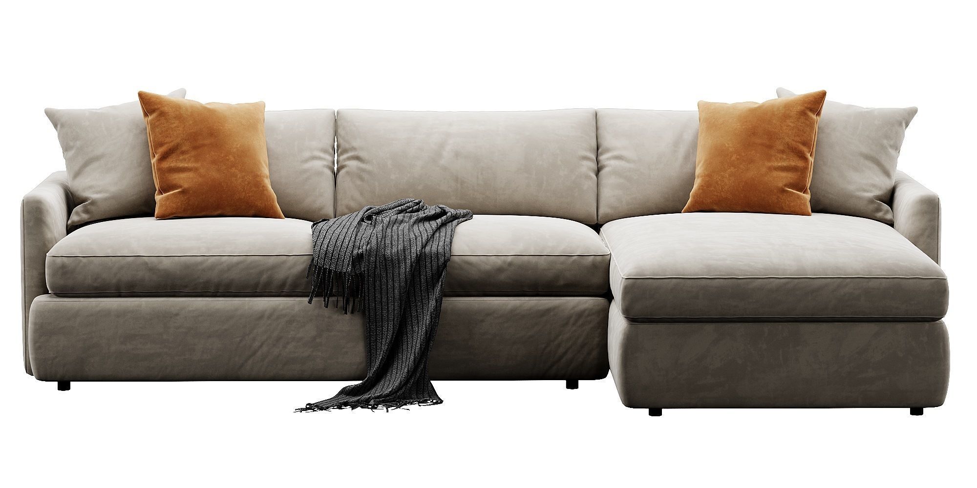 Crate and Barrel Lounge sofa 3D model_8
