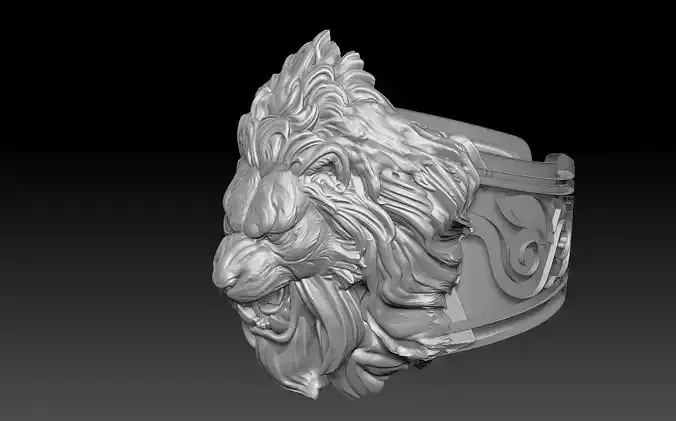  lion head ring