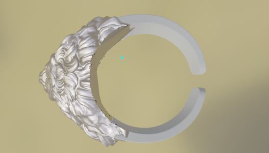  lion head ring 3D model_16