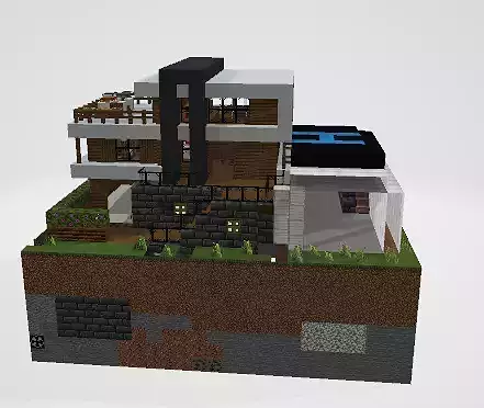 Minecraft modan house
