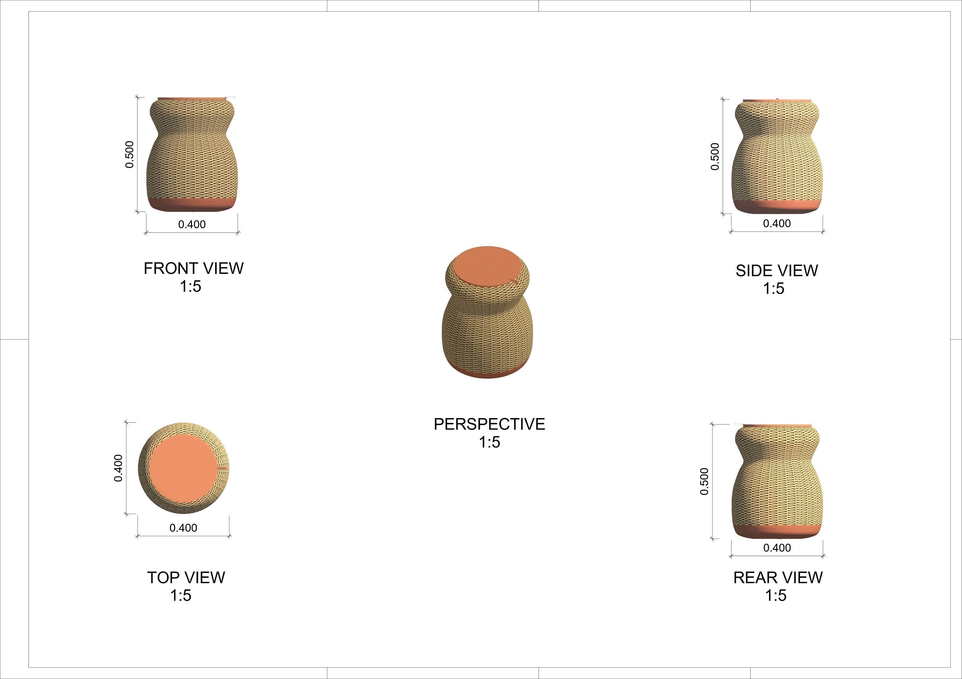 Capo Bench by Artefacto 3D model_5