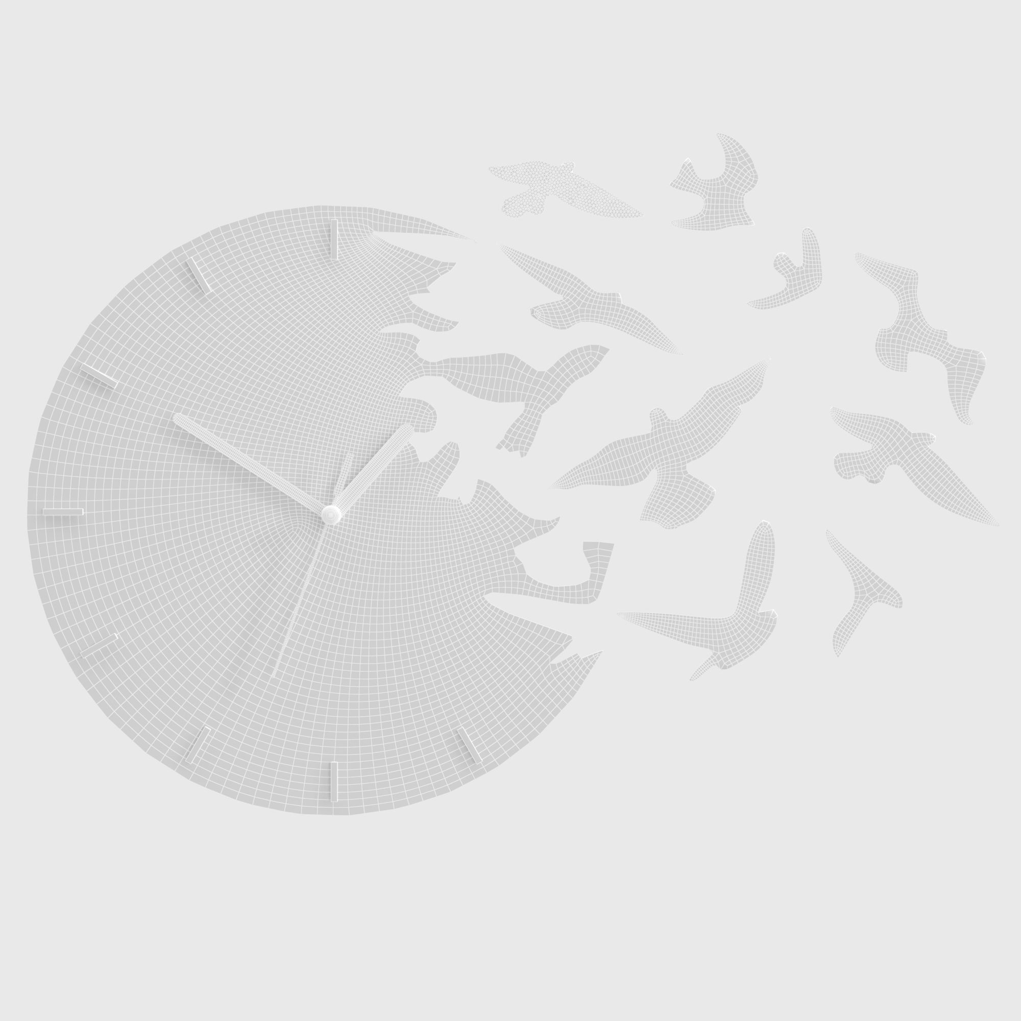 wall clock 52 3D model_3