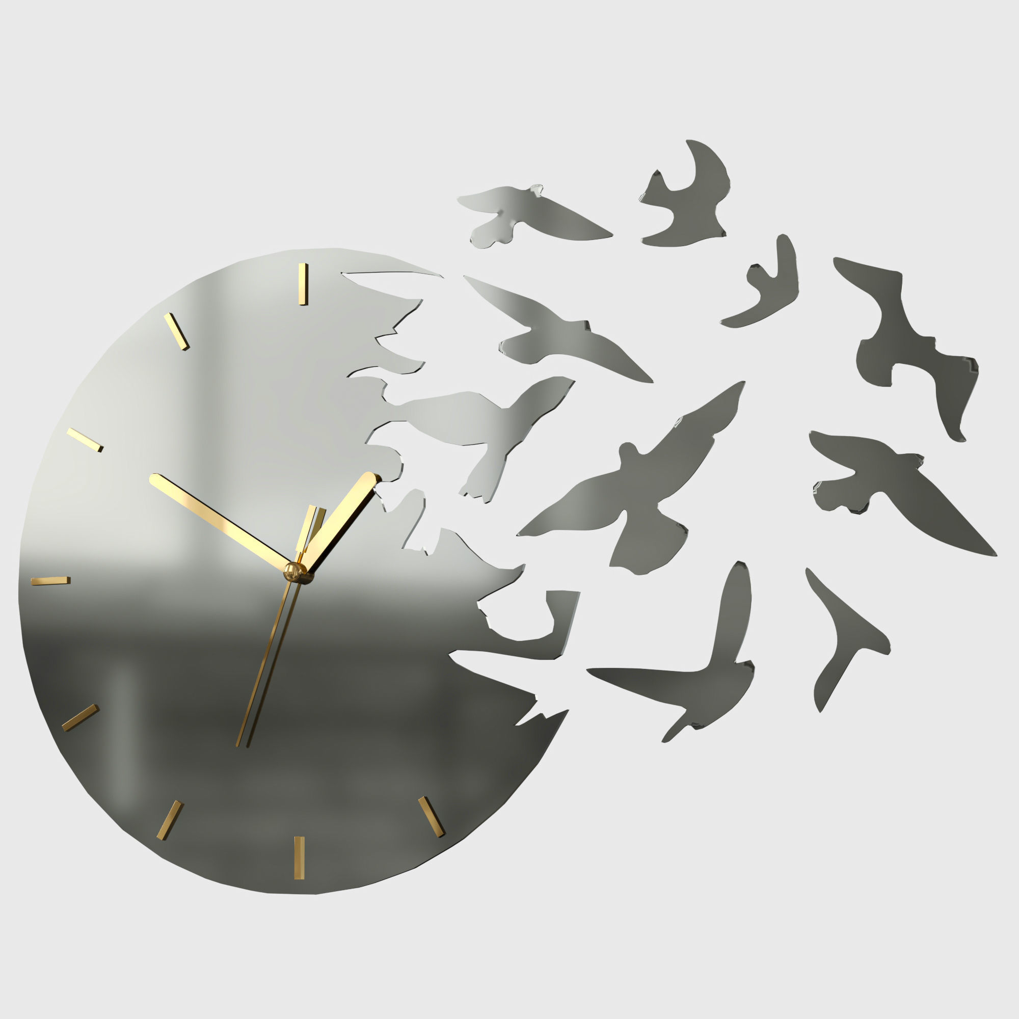 wall clock 52 3D model_1