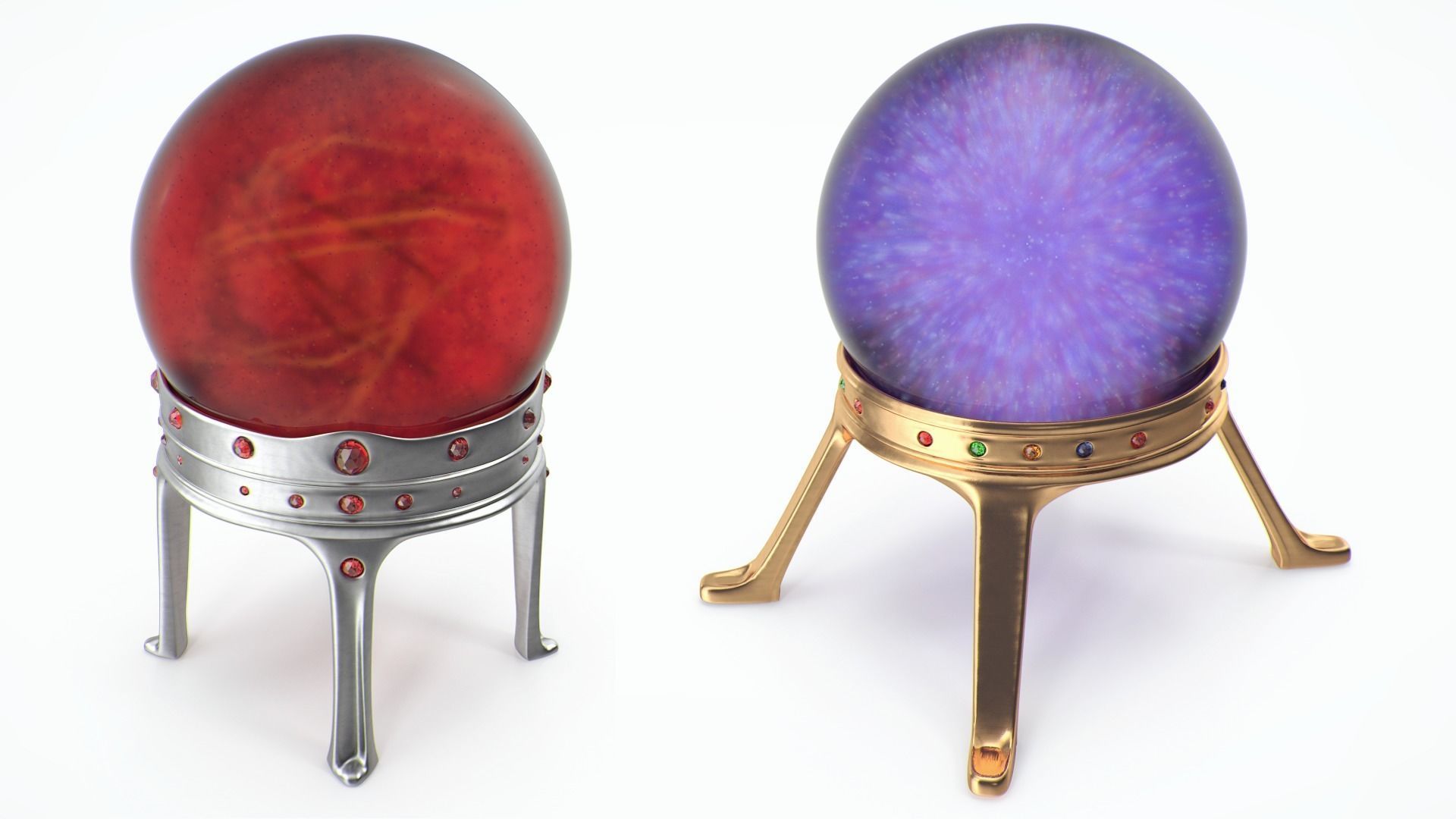 Sorcerer magic ball collection 3D model_12