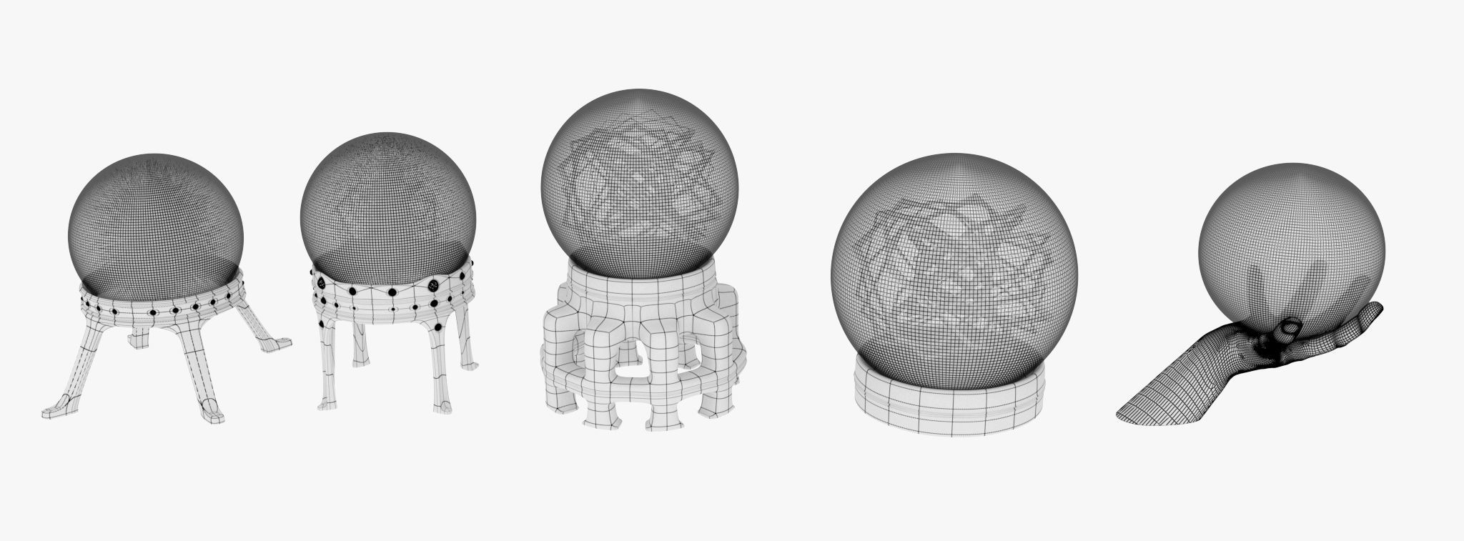 Sorcerer magic ball collection 3D model_13