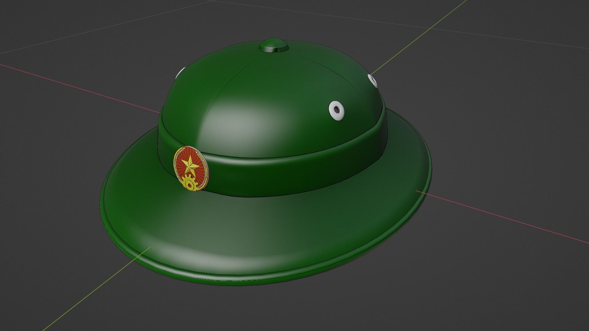 Vietnam hats - Vietnam army - non la - mu coi Low-poly 3D model_4