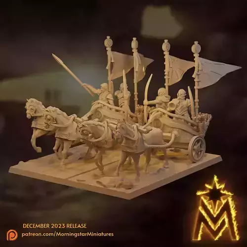 High Elf Reaver Chariots - 32mm Presupported Miniatures